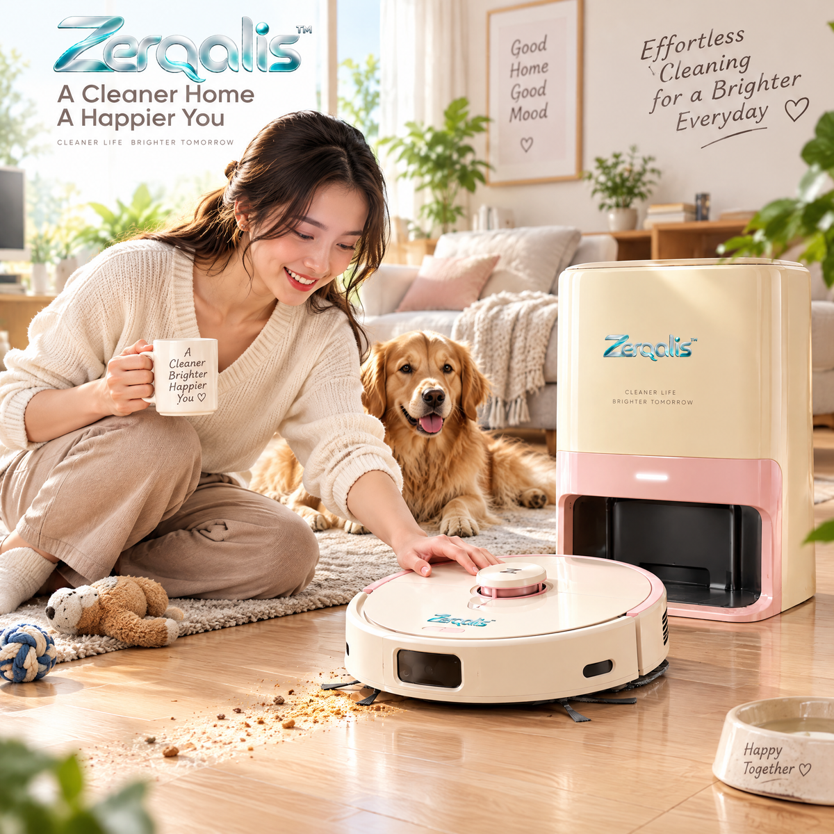 Zerqalis™ Premium Auto-Empty & Self-Cleaning Robot Vacuum — home styling